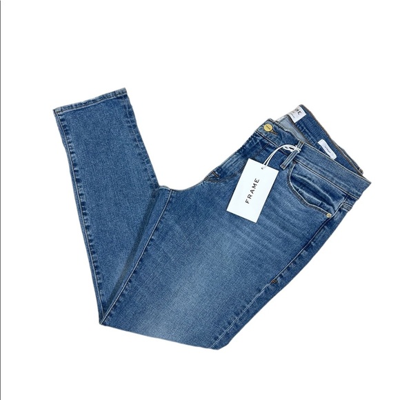 Frame Denim Denim - New FRAME Le Garcon Bixby Jeans Slouchy Mid Rise Cuffed Hem